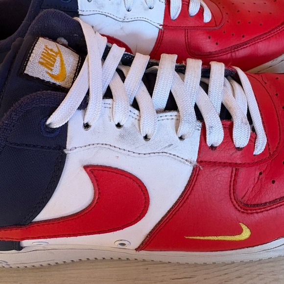 Nike Air Force 1 AF1 4th of July‎ Red White & Blue Men's Sz 13 RARE HTF Colorway - Picture 4 of 9